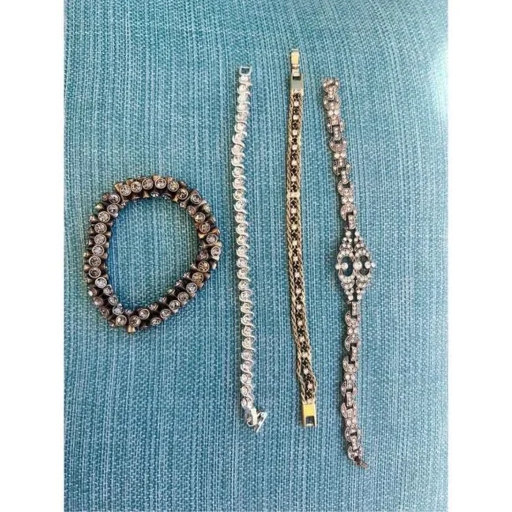 Elegant Bracelet Collection – Rhinestone, Lucite, Silver, and Beaded Designs
